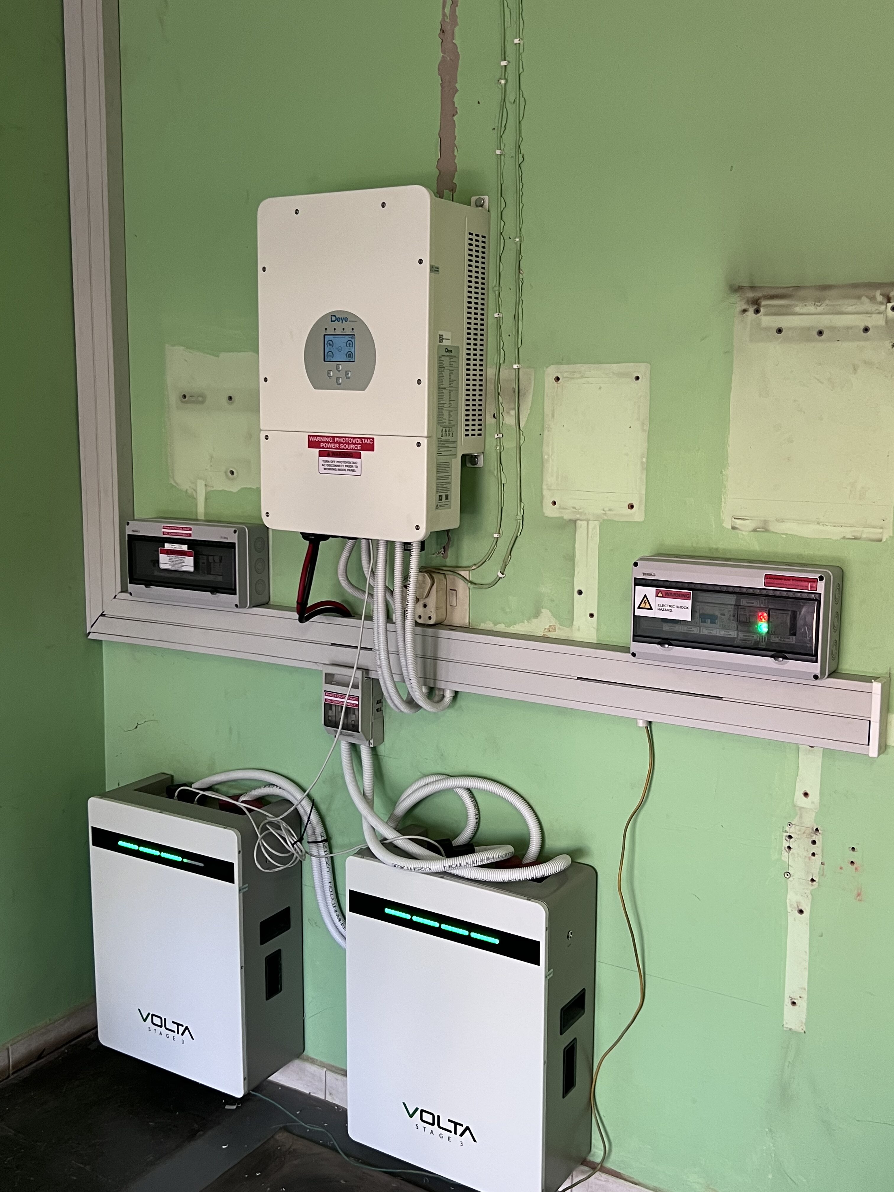 EBS Solar and Electrical completed switch board project