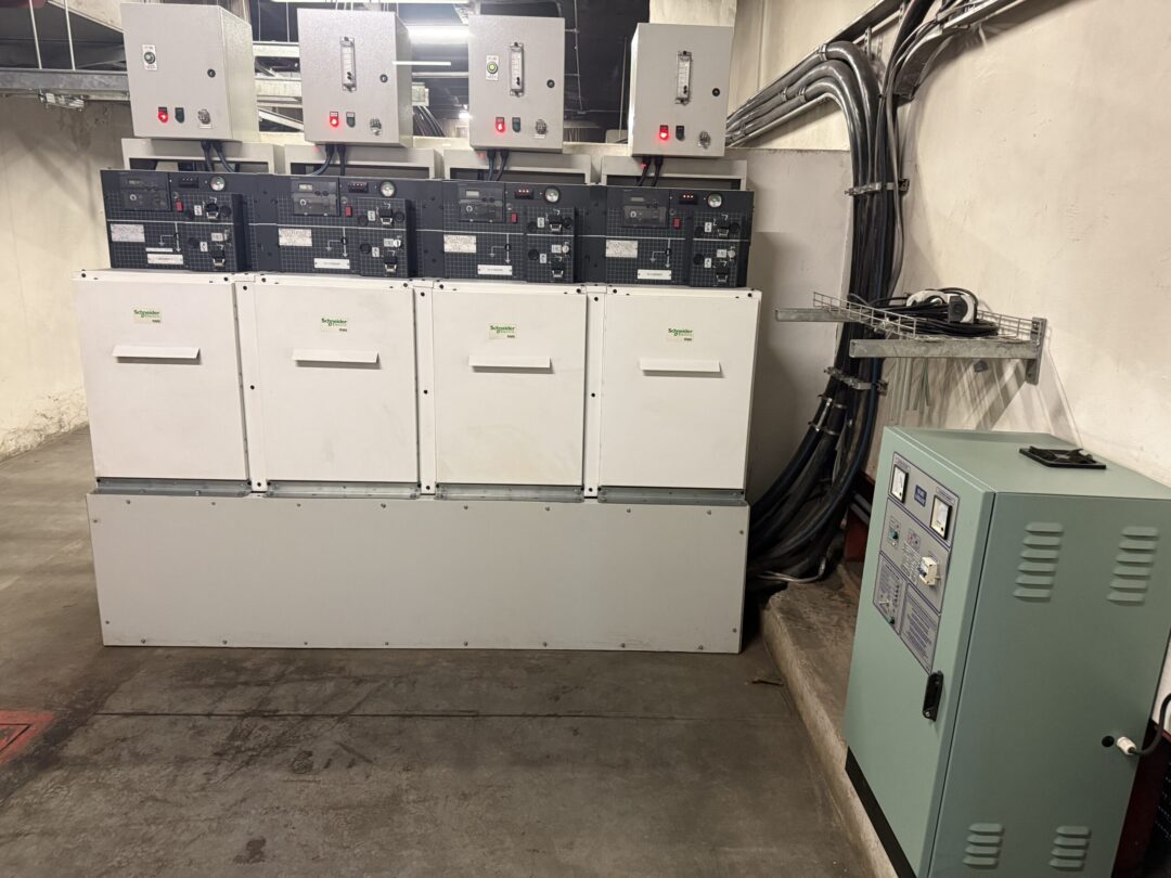 Solar Engineer completing electric switch box for EPC project