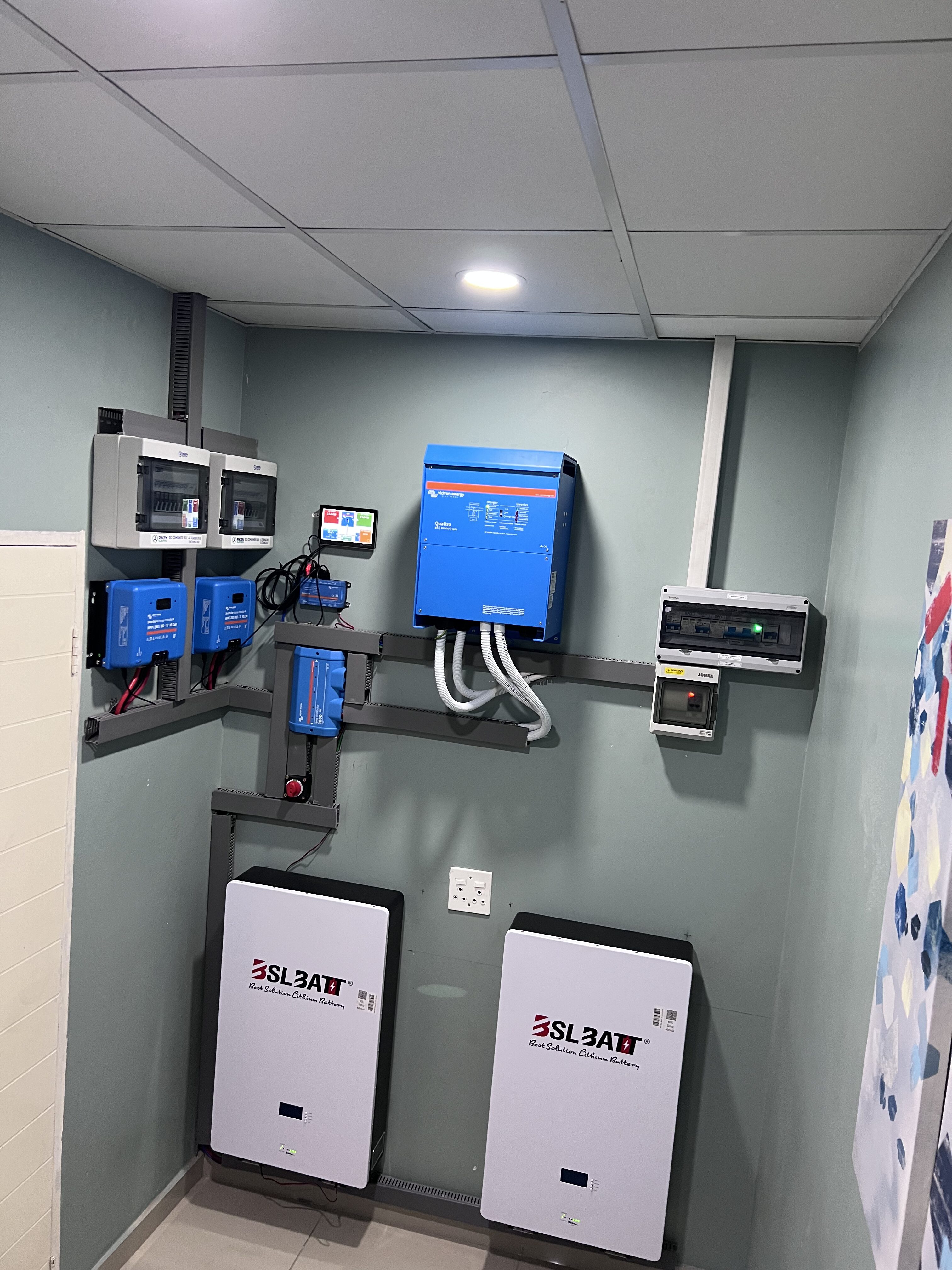 Fully installed electric box completed by EBS Solar and Electrical